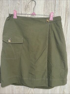 Columbia Olive Green Wrap Skort with Cargo Pocket